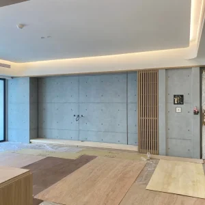 後製清水模塗裝｜素面滾花